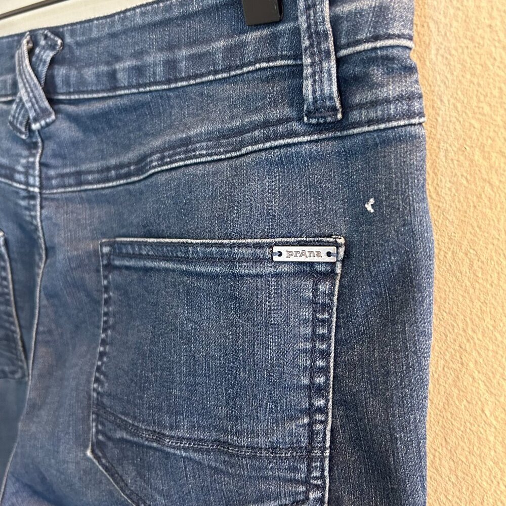 prAna Oday Jeans Womens Size 10 Short Dark Wash 30 Denim Jean Skinny High Rise - Picture 6 of 11